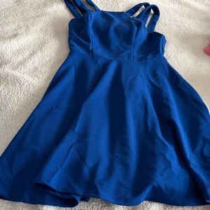 Windsor Royal Blue Strappy Dress